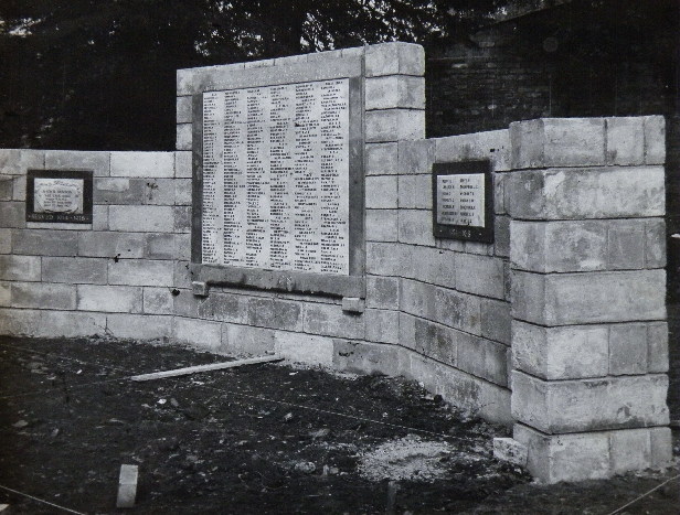 The memorial in 1963